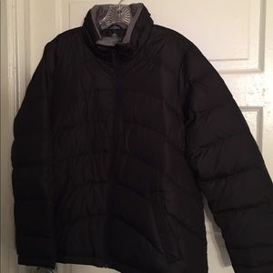 Black Land's End Women's Down Jacket Size OX (14W)